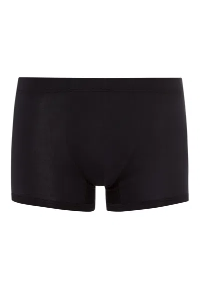 Hanro Sea Island Cotton Cotton Boxer Brief In Black