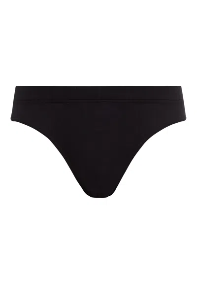 Hanro Sea Island Cotton Cotton Brief In Black