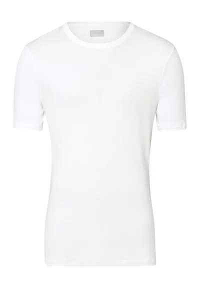 Hanro Sea Island Cotton Cotton Crew Neck T-shirt In White