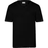 Hanro Sea Island Cotton Cotton V-neck T-shirt In Black