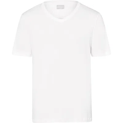 HANRO HANRO SEA ISLAND COTTON COTTON V-NECK T-SHIRT