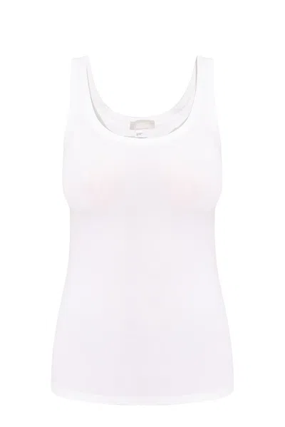 Hanro Cotton Seamless Tank In White