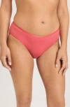 Hanro Seamless Cotton High Cut Briefs In Porcelain Rose