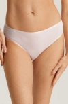 Hanro Cotton Seamless Hi-cut Brief In 1347 - Honeydew