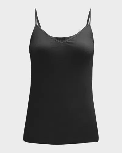 Hanro Seamless Cotton V-neck Camisole In Multi