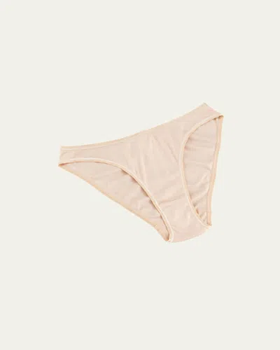 Hanro Seamless High-cut Cotton Briefs In Neutral