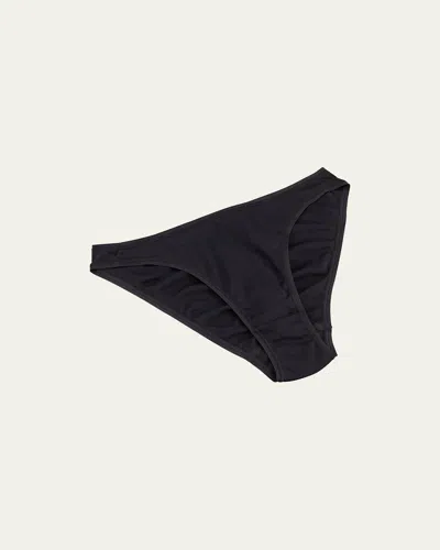 Hanro Seamless High-cut Cotton Briefs In Black