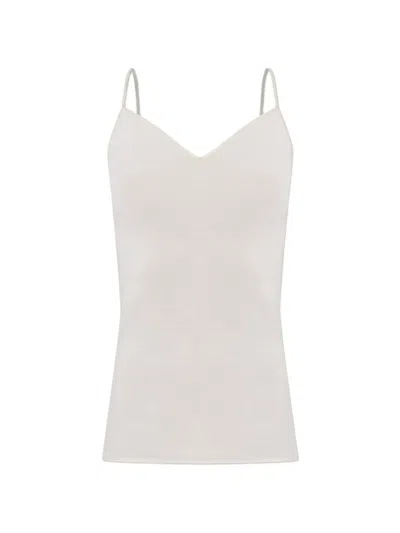 Hanro Seamless Spaghetti-strap Top In White
