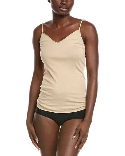 Hanro Seamless V-neck Camisole In Brown