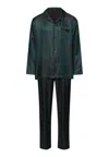 Hanro Selection Notch Collar Button Front Pajama Set In Multi