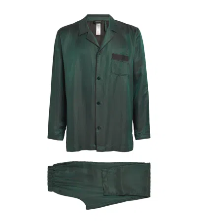 Hanro Selection Pyjama Set In Green