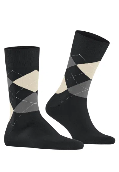 Hanro Sensitive Argyle So Socks In Black