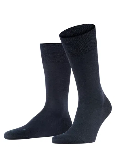 Hanro Sensitive Berlin Sensitive Berlin Wool And Cotton Sock In Blue