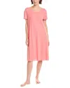 Hanro Serena Linen-blend Nightgown In Pink