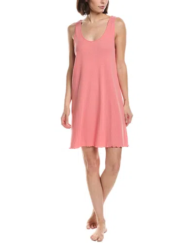 Hanro Serena Linen-blend Tank Nightgown In Pink