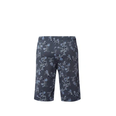 Hanro Night And Day Drawstring Cotton Shorts In Blue