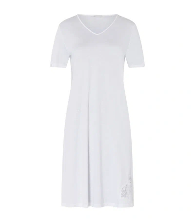 Hanro Short-sleeve Michelle Nightdress In White