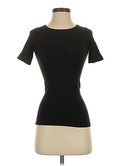 Pre-owned Hanro Short Sleeve T-shirt In Black