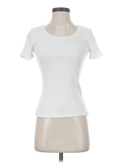 Pre-owned Hanro Short Sleeve T-shirt In Ivory