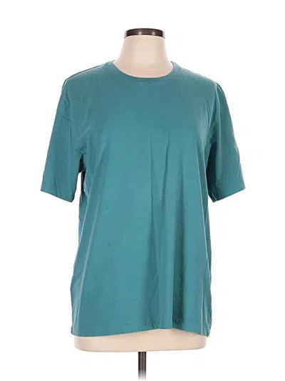 Pre-owned Hanro Short Sleeve T-shirt In Teal