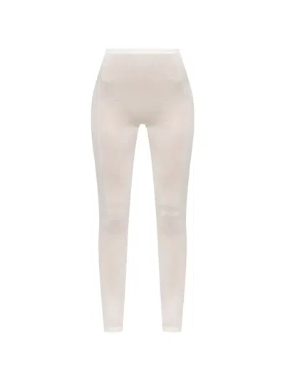 Hanro Silk Leggings In White