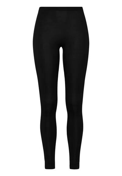 Hanro Silk/cashmere Silk And Cashmere Leggings In Black