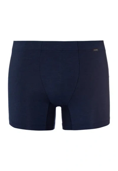 Hanro Single Jersey Boxer Briefs In Blue