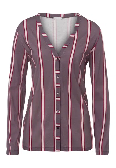 Hanro Sleep And Lounge Button Front Shirt In Multi