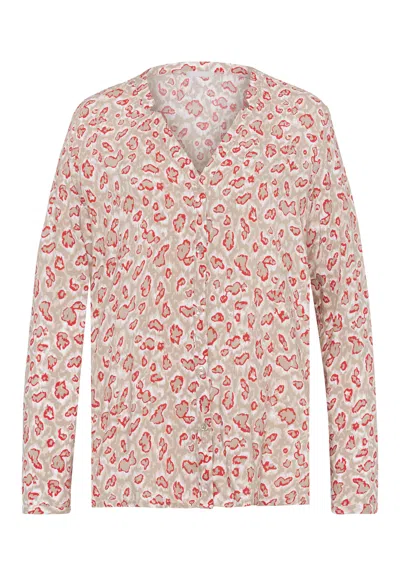 Hanro Sleep And Lounge Button Front Shirt In Multi