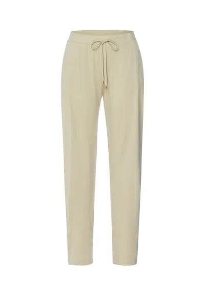 Hanro Sleep And Lounge Cotton Blend Lounge Pants In Neutral