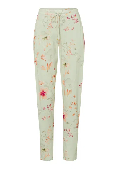 Hanro Sleep And Lounge Knit Pants Print In Aquarelle Garden
