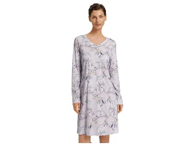 Hanro Sleep And Lounge Long Sleeve Nightgown In Multi