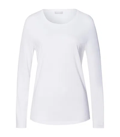 Hanro Sleep & Lounge Long-sleeve T-shirt In White