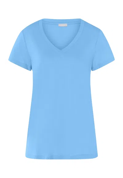 Hanro Sleep & Lounge Relaxed V-neck T-shirt In Angelite