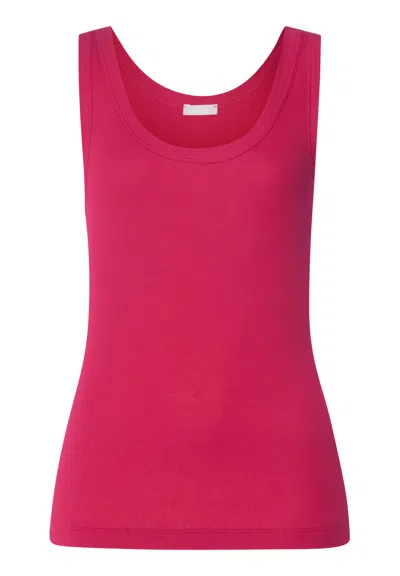 Hanro Sleep And Lounge Ribbed Cotton Tank Top In Multi