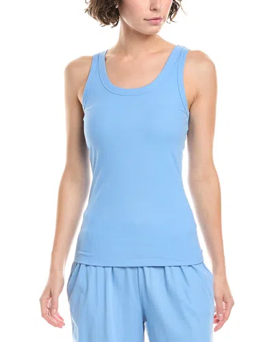 Hanro Sleep & Lounge Ribbed Tank In Blue