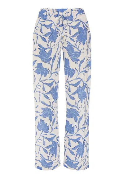 Hanro Sleep And Lounge Soft Woven Pants In Blue