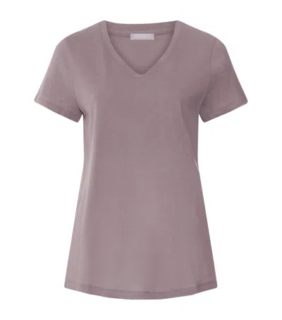 Hanro Sleep & Lounge T-shirt In Purple