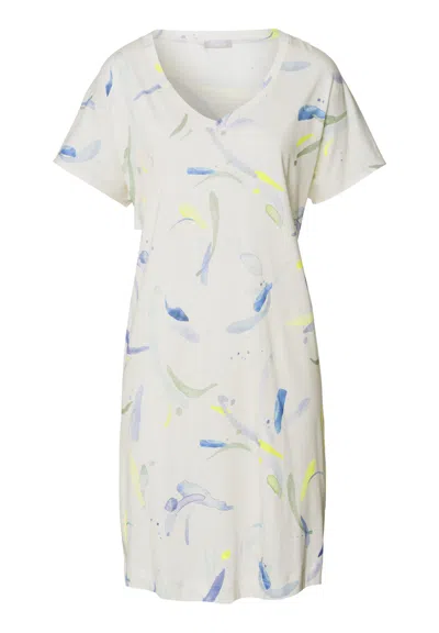 Hanro Sleep And Lounge V-neck Cotton And Tencel™ Nightgown In White