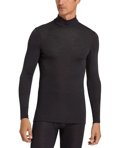 Hanro Slim Fit Turtleneck In Black