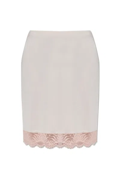 Hanro Lace-trim Night Skirt In Pink