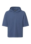 Hanro Smartwear Cotton Hoodie In Vintage Indigo