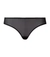 Hanro Smooth Illusion Mini Briefs In Black
