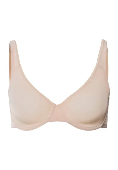 Hanro Smooth Illusion Semi-transaprent Tulle Underwire Bra In Pink