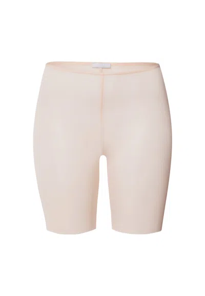 Hanro Smooth Illusion Semi-transparent Tulle Bike Shorts In Pink