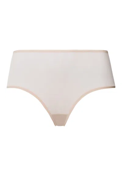 Hanro Smooth Illusion Semi-transparent Tulle Full Brief In Animal Print