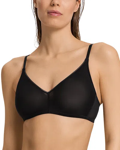 Hanro Smooth Illusion Soft Cup Bra In Black
