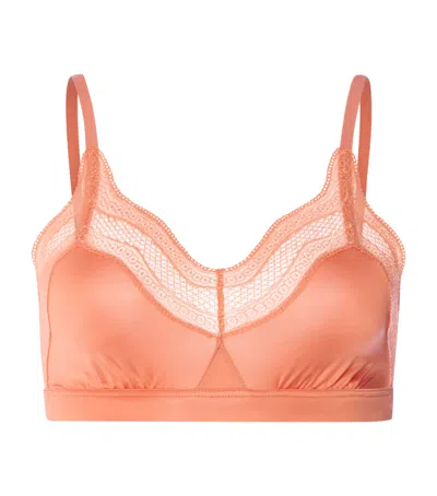 Hanro Soft Cup Cira Bra In Orange