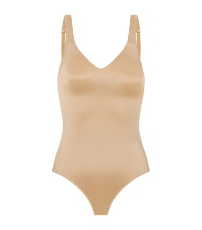 Hanro Soft Embrace Bodysuit In Brown