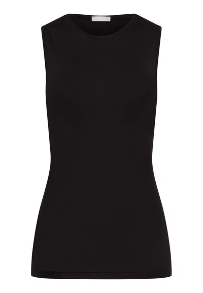 Hanro Soft Touch Built Up Tank Top In Black